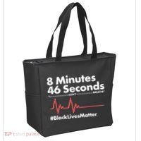 8 Mintues 46 Seconds I Can't Breathe #BLM Tote Bag thumb 2
