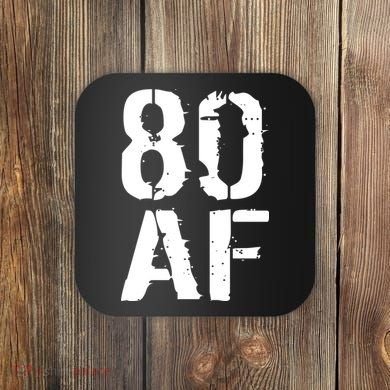 80 AF 80th Birthday Coaster