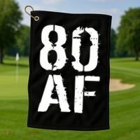 80 AF 80th Birthday Golf Towel thumb 1