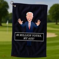 80 Million Votes My Ass Golf Towel thumb 1