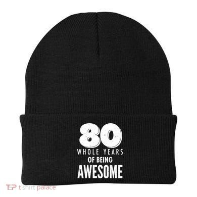 80 Whole Years Of Being Awesome Birthday Beanie