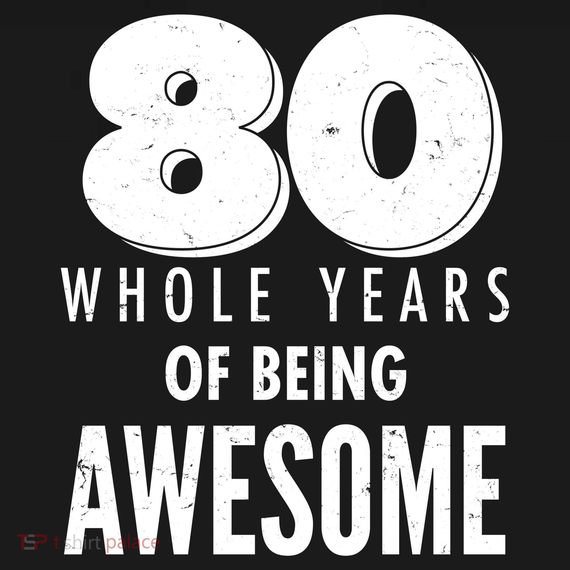 80 Whole Years Of Being Awesome Birthday Visor