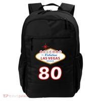 80 Years Old In Vegas - 80th Birthday Backpack thumb 0
