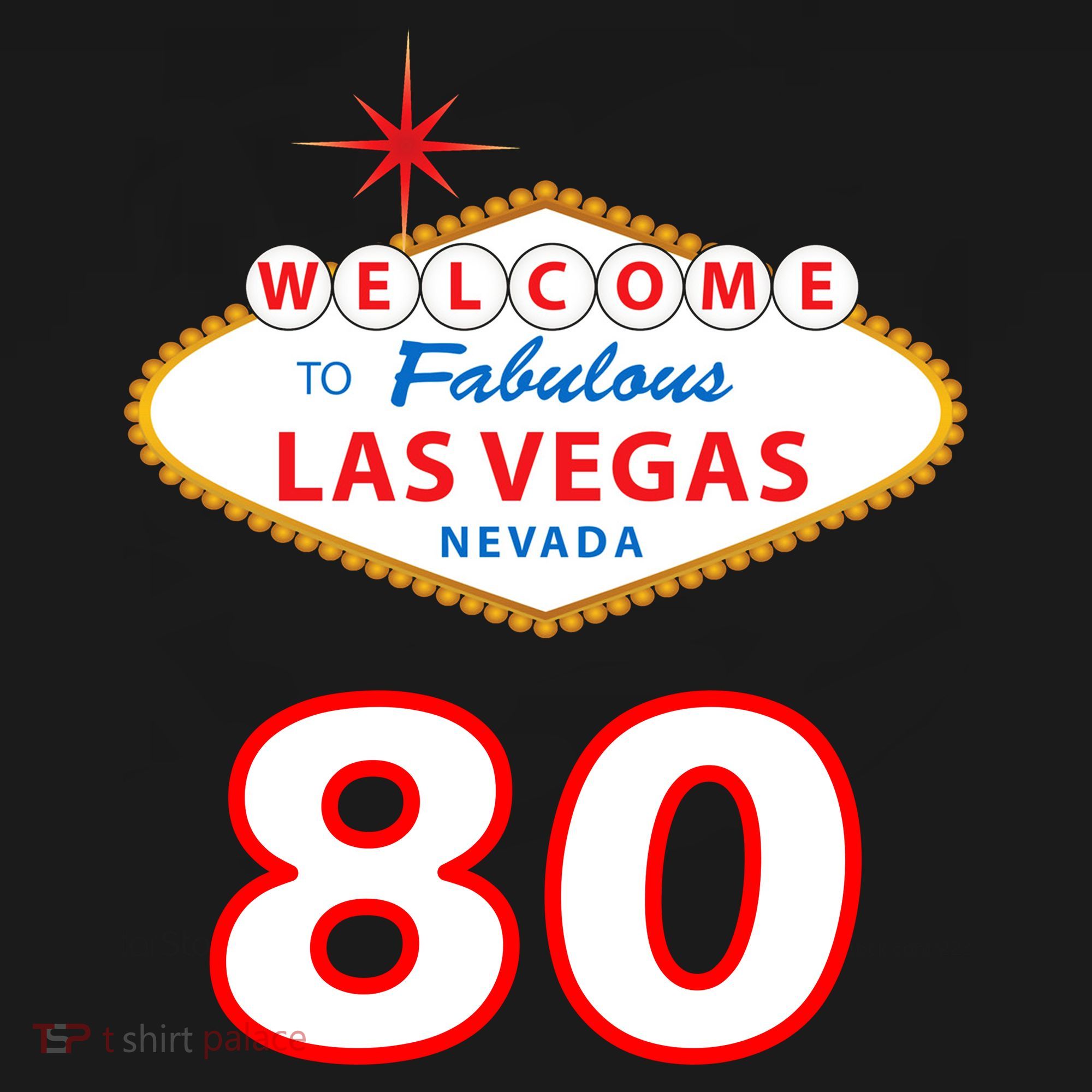 80 Years Old In Vegas - 80th Birthday Ornament