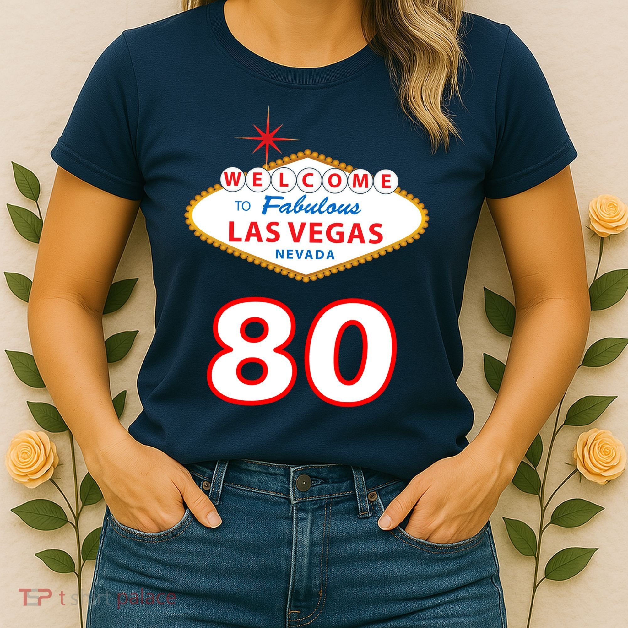 80 Years Old In Vegas - 80th Birthday Women's T-Shirt