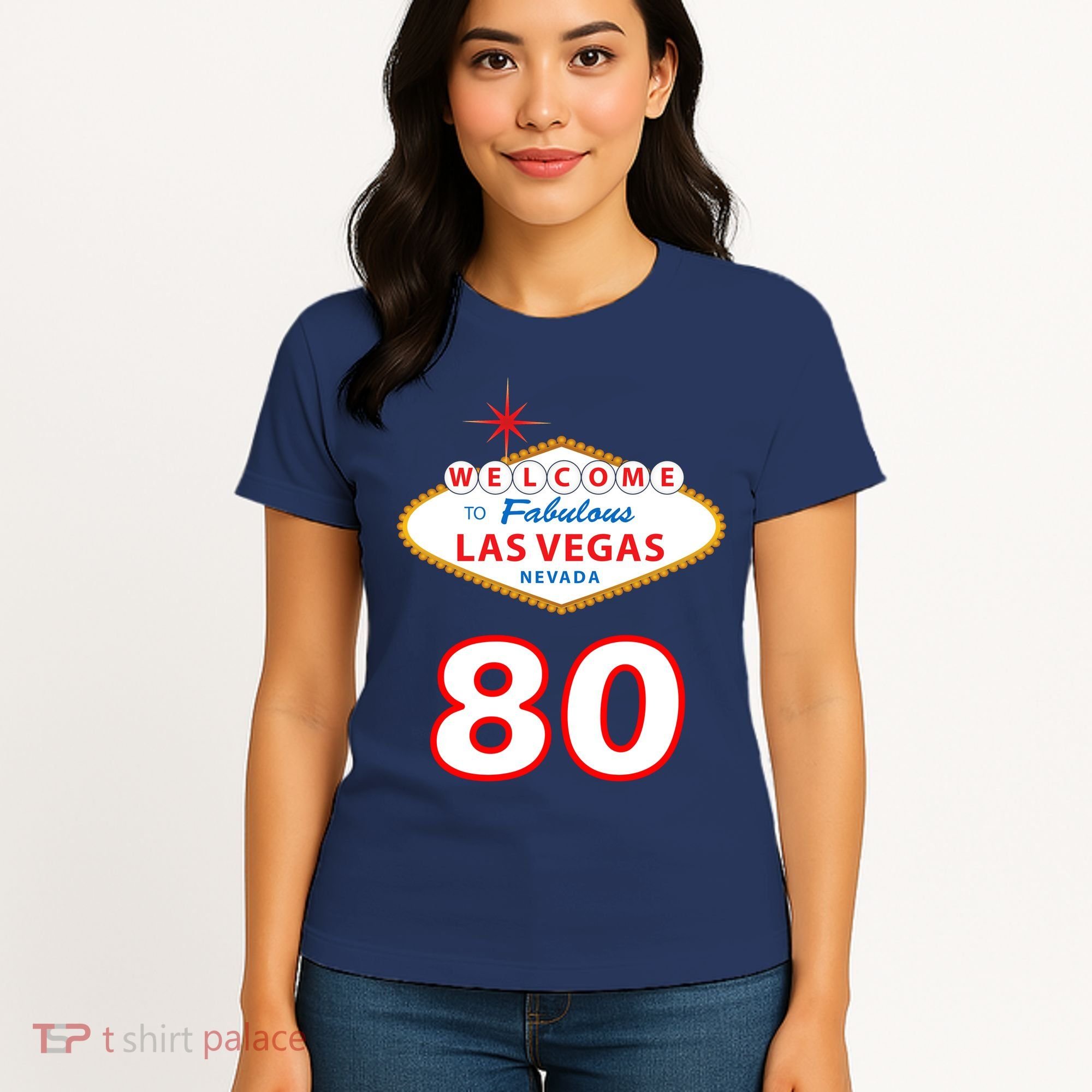 80 Years Old In Vegas - 80th Birthday Women's T-Shirt