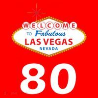 80 Years Old In Vegas - 80th Birthday Santa Hat thumb 1