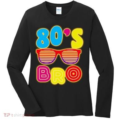 80's Bro Retro Shades Women's Long Sleeve Shirt