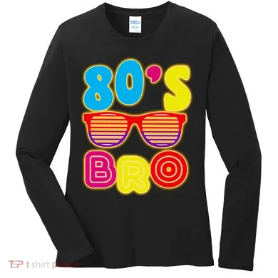80's Bro Retro Shades Women's Long Sleeve Shirt