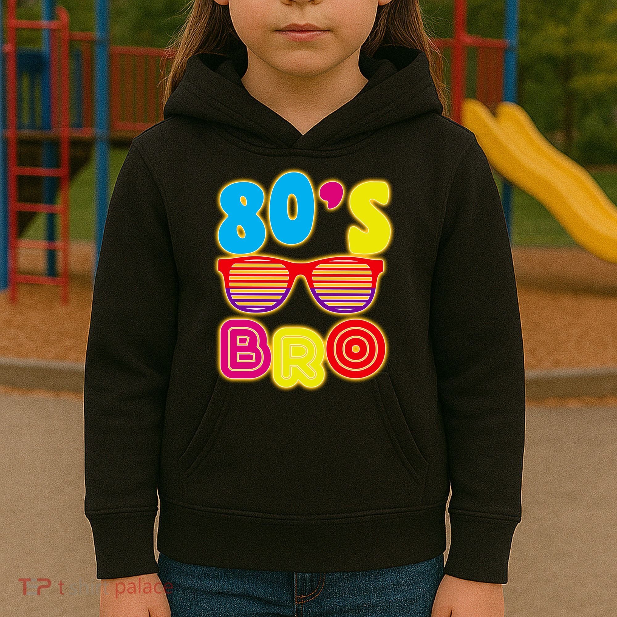80's Bro Retro Shades Kids Hoodie