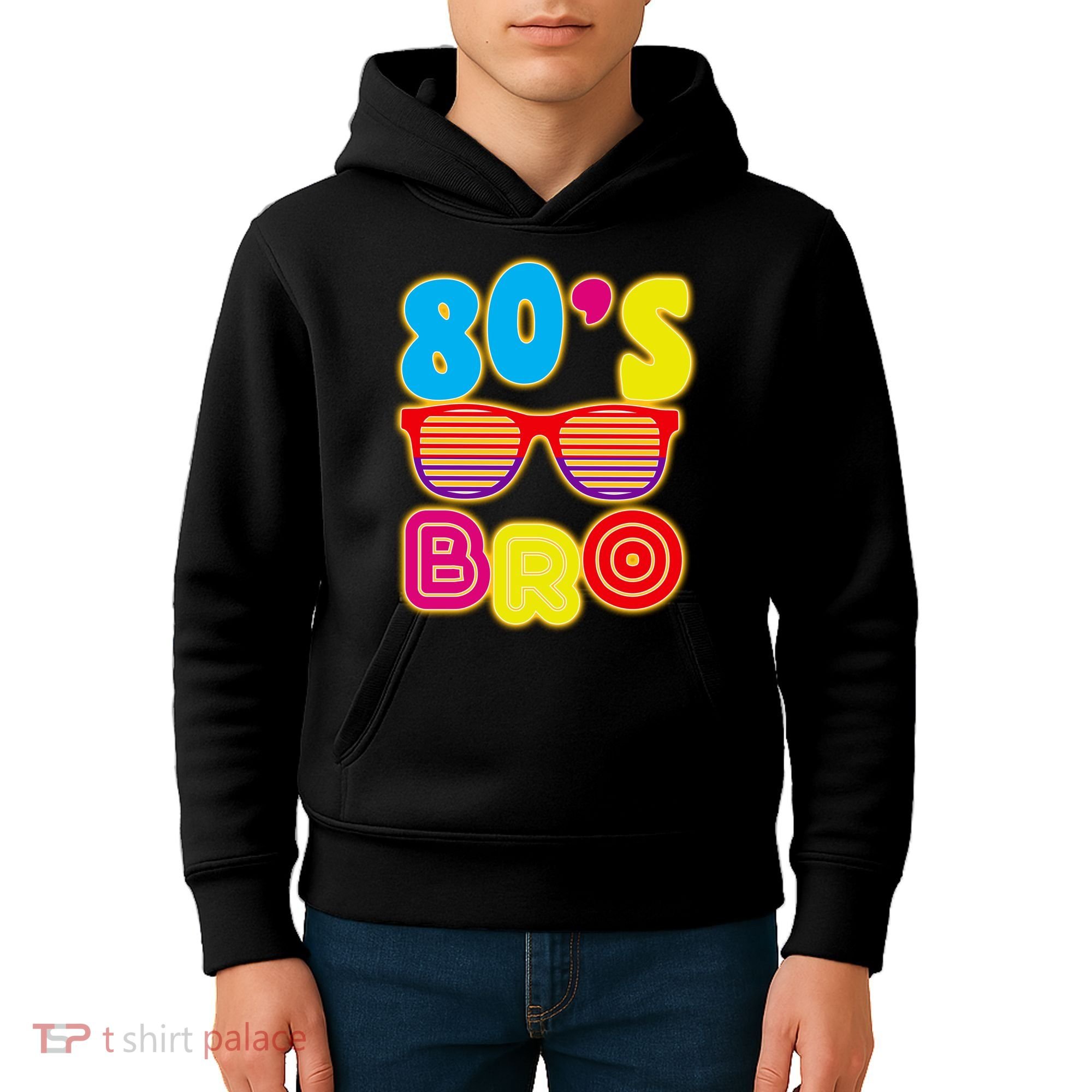 80's Bro Retro Shades Kids Hoodie