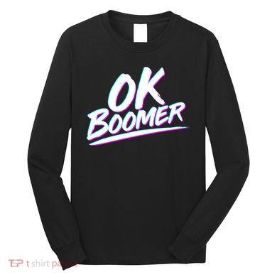 80's Retro Ok Boomer Long Sleeve Shirt