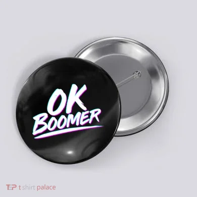 80's Retro Ok Boomer Button
