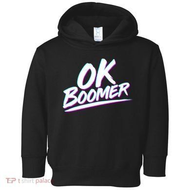 80's Retro Ok Boomer Toddler Hoodie