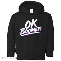 80's Retro Ok Boomer Toddler Hoodie thumb 0