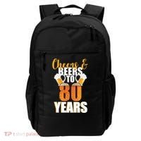80th Birthday Cheers & Beers To 80 Years Backpack thumb 0