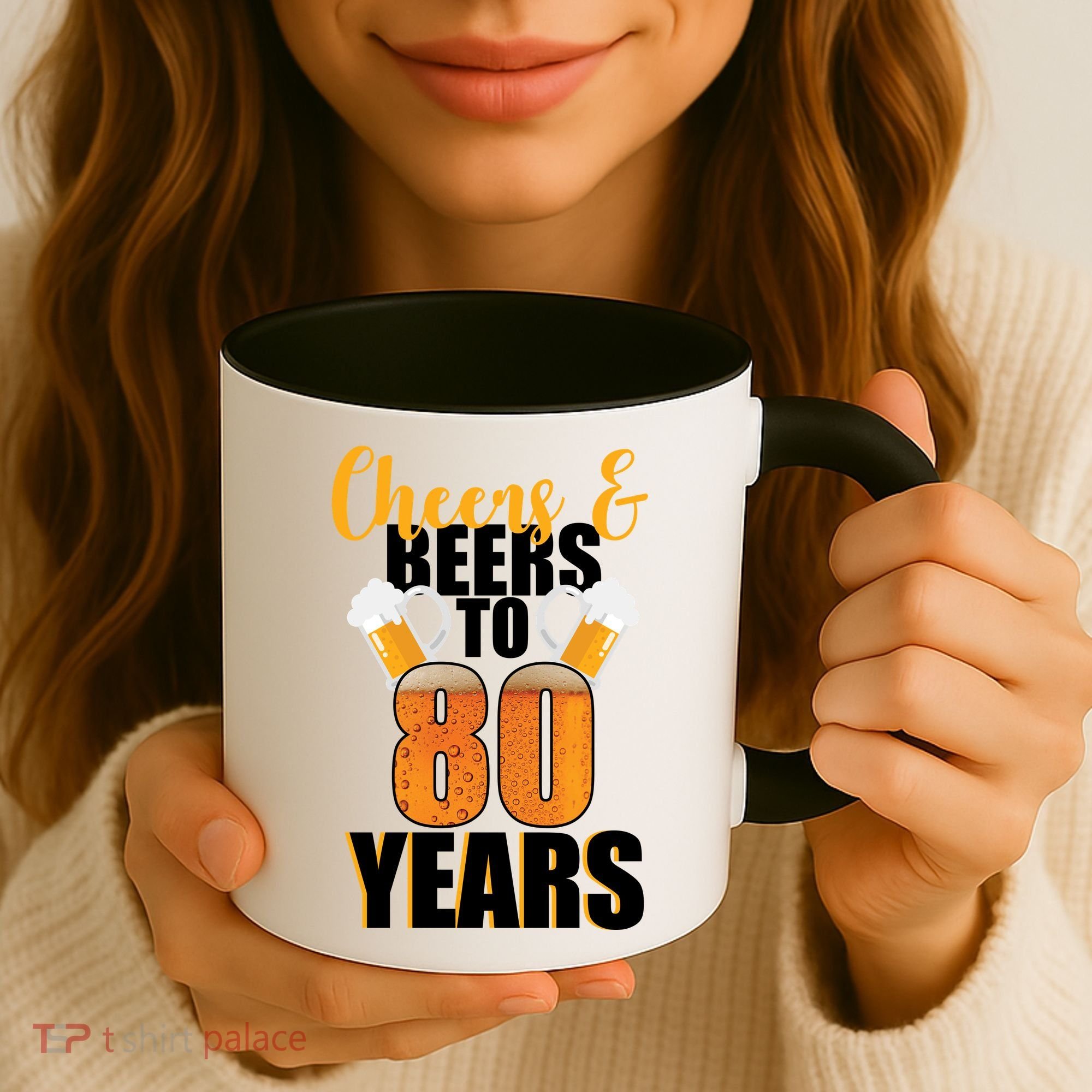 80th Birthday Cheers & Beers To 80 Years Coffee Mug