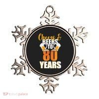 80th Birthday Cheers & Beers To 80 Years Ornament thumb 0