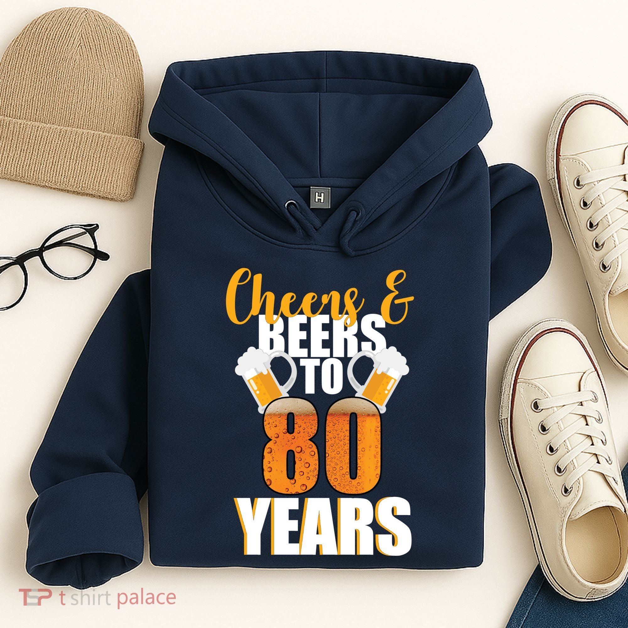 80th Birthday Cheers & Beers To 80 Years Hoodie
