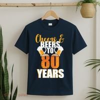 80th Birthday Cheers & Beers To 80 Years T-Shirt thumb 2