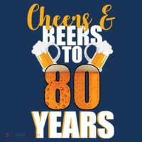80th Birthday Cheers & Beers To 80 Years Hat thumb 2