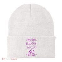 80th Birthday: Don't Be Jealous Just Because I Look This Good At 80 Beanie thumb 0