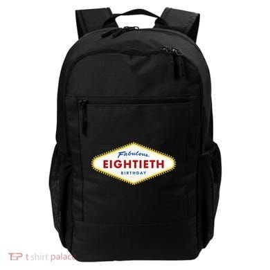 80th Birthday Las Vegas Fabulous Eightieth Backpack