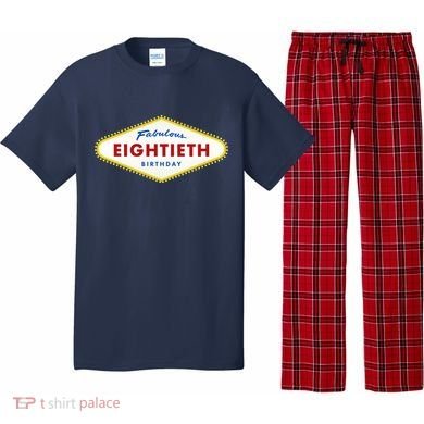 80th Birthday Las Vegas Fabulous Eightieth Pajama Set