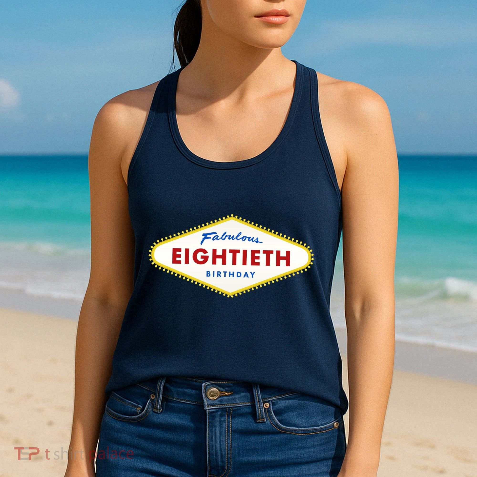 80th Birthday Las Vegas Fabulous Eightieth Women's Tank Top