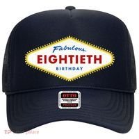 80th Birthday Las Vegas Fabulous Eightieth Hat thumb 0