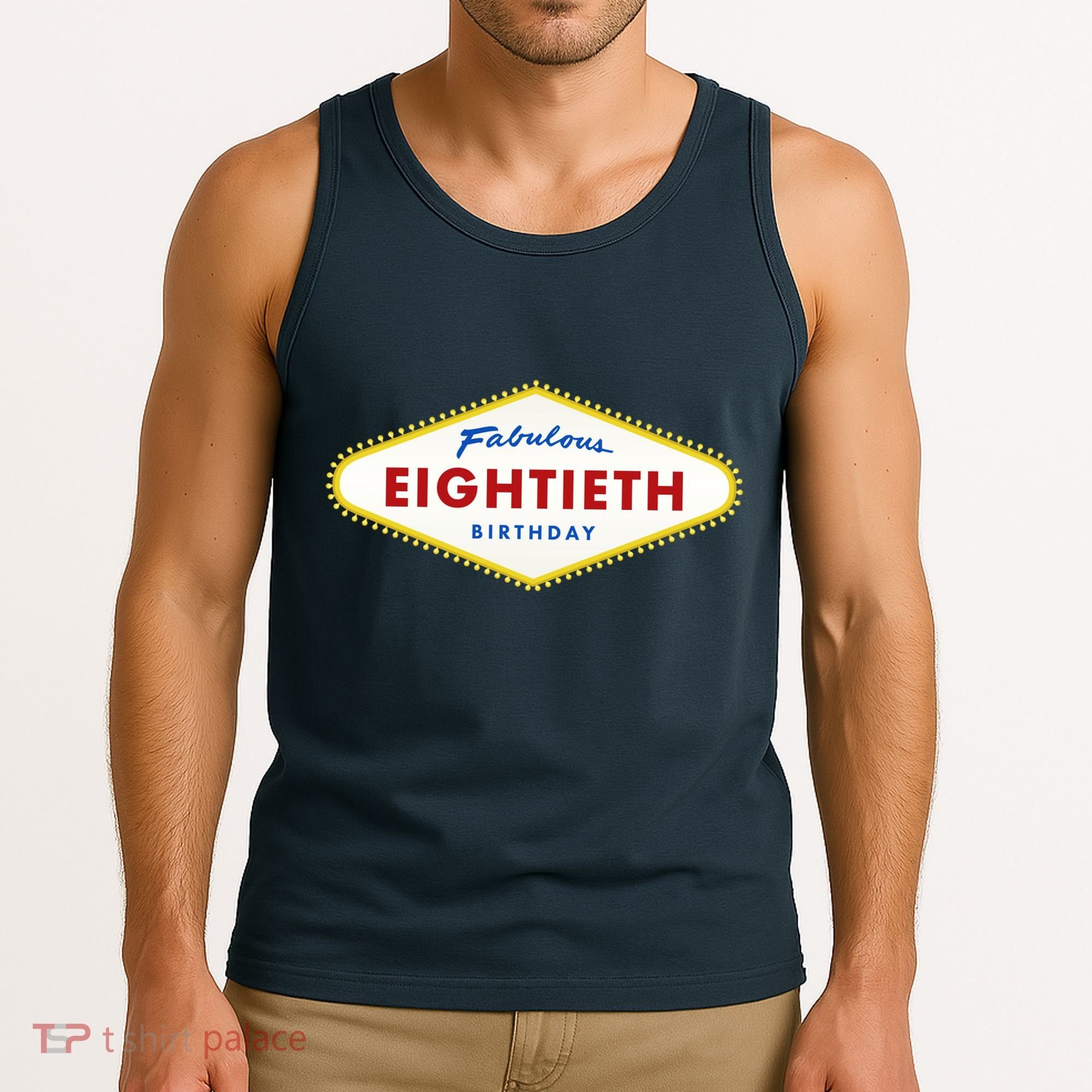 80th Birthday Las Vegas Fabulous Eightieth Tank Top