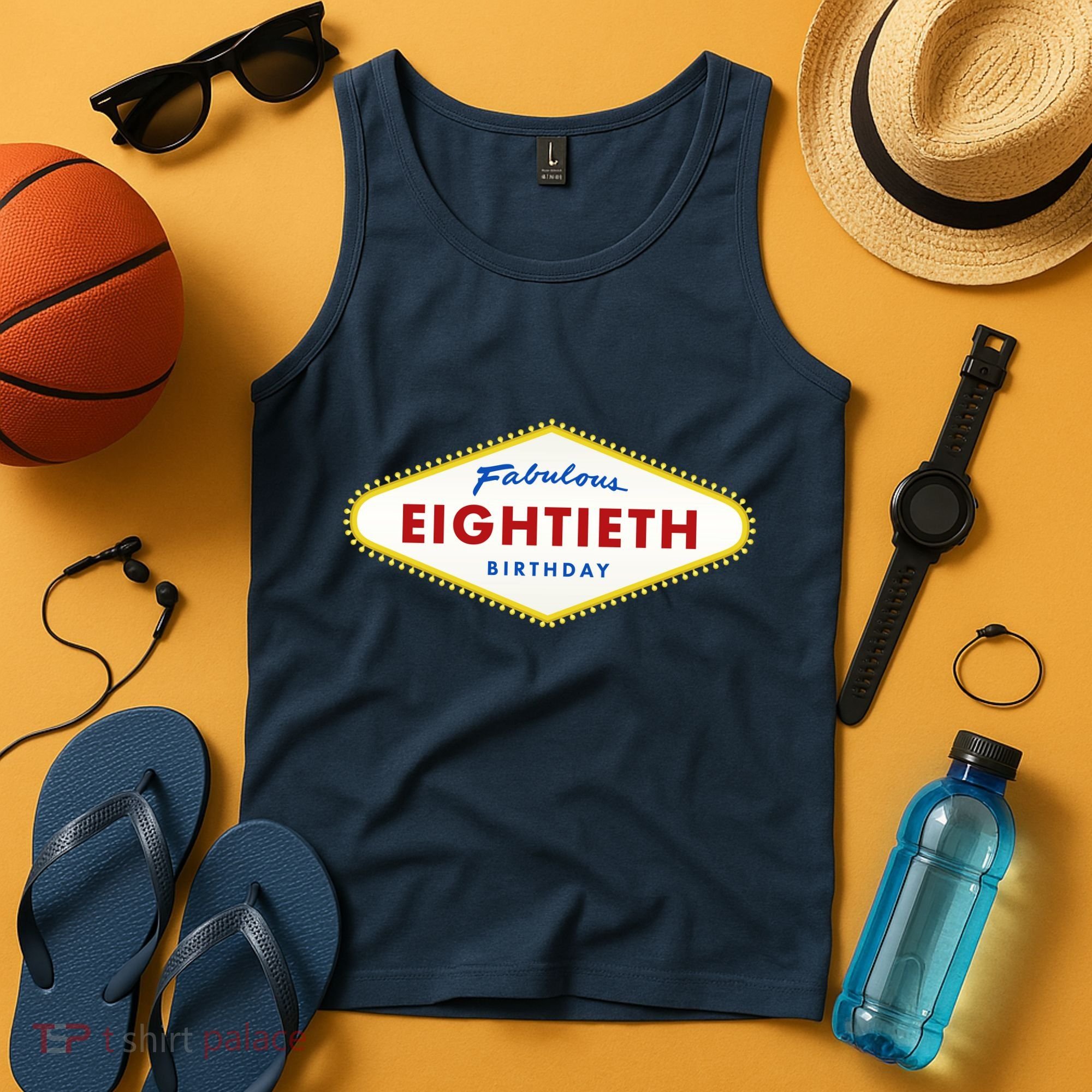 80th Birthday Las Vegas Fabulous Eightieth Tank Top
