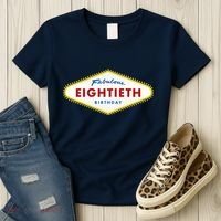 80th Birthday Las Vegas Fabulous Eightieth Women's T-Shirt thumb 3
