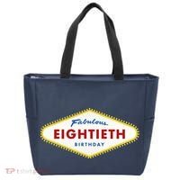 80th Birthday Las Vegas Fabulous Eightieth Tote Bag thumb 0