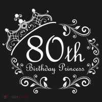 80th Birthday Princess Doggie Tank thumb 4