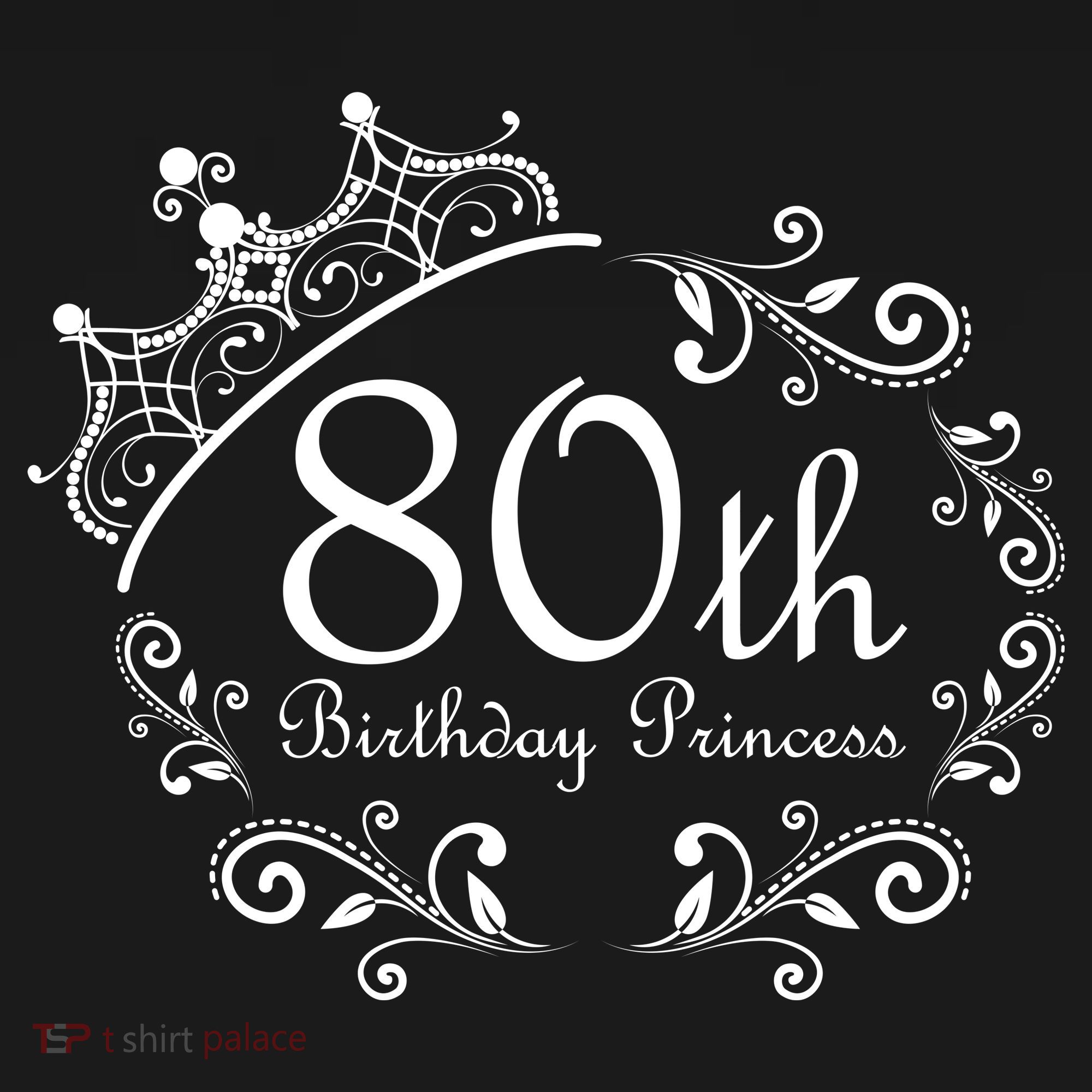 80th Birthday Princess Doggie Tank