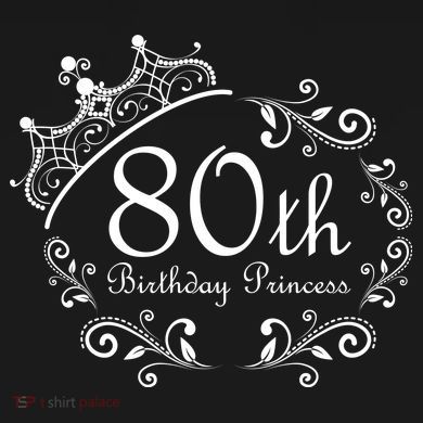 80th Birthday Princess Flexfit Unipanel Trucker Cap