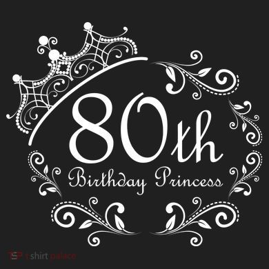 80th Birthday Princess Comfort Colors Heavyweight Long Sleeve T-Shirt