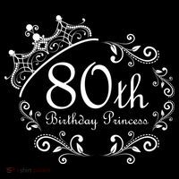 80th Birthday Princess Tank Top thumb 6
