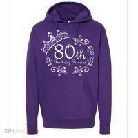80th Birthday Princess Hoodie thumb 0