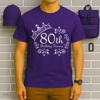 80th Birthday Princess T-Shirt thumb 6