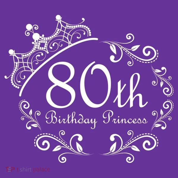 80th Birthday Princess Kids Hoodie