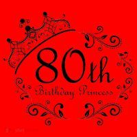 80th Birthday Princess Santa Hat thumb 1