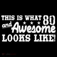 80th Birthday This Is What Awesome Looks Like  Pajama Set thumb 2