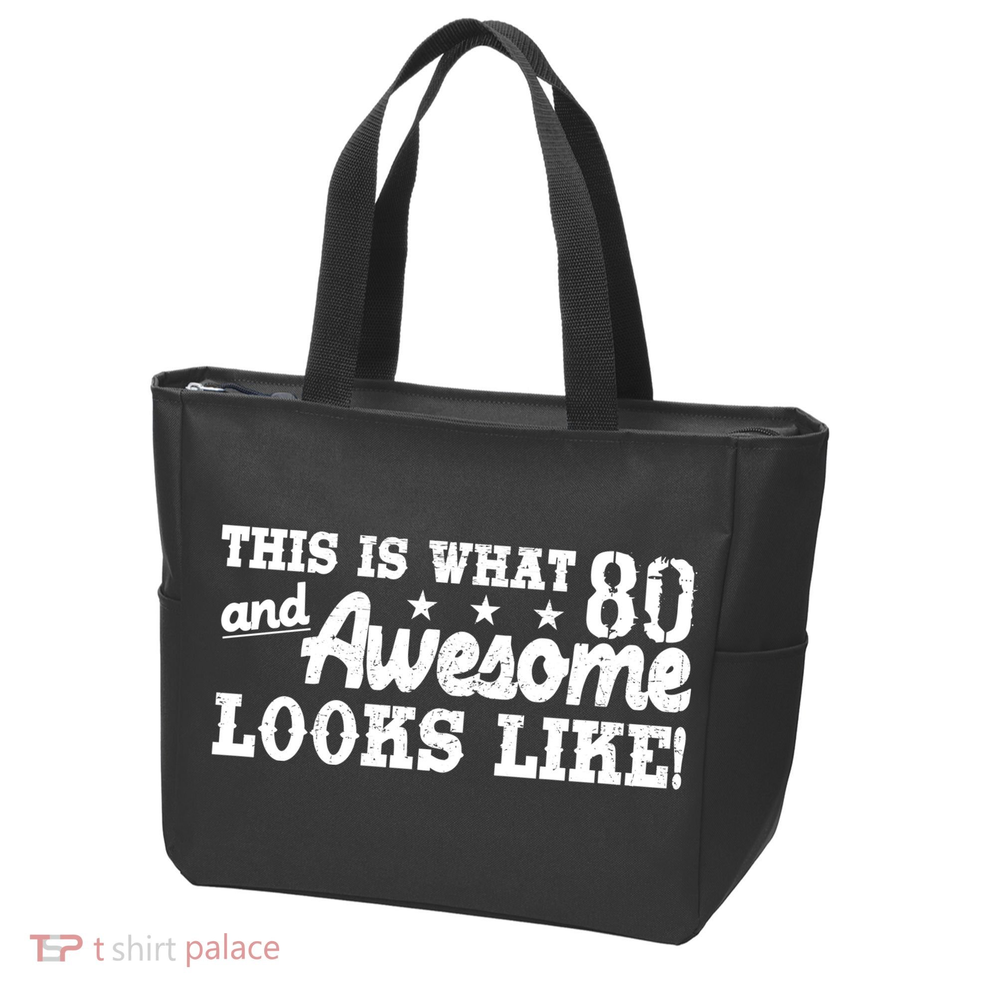 80th Birthday This Is What Awesome Looks Like  Tote Bag