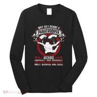 82nd 101st Airborne Paratrooper Military Long Sleeve Shirt thumb 0
