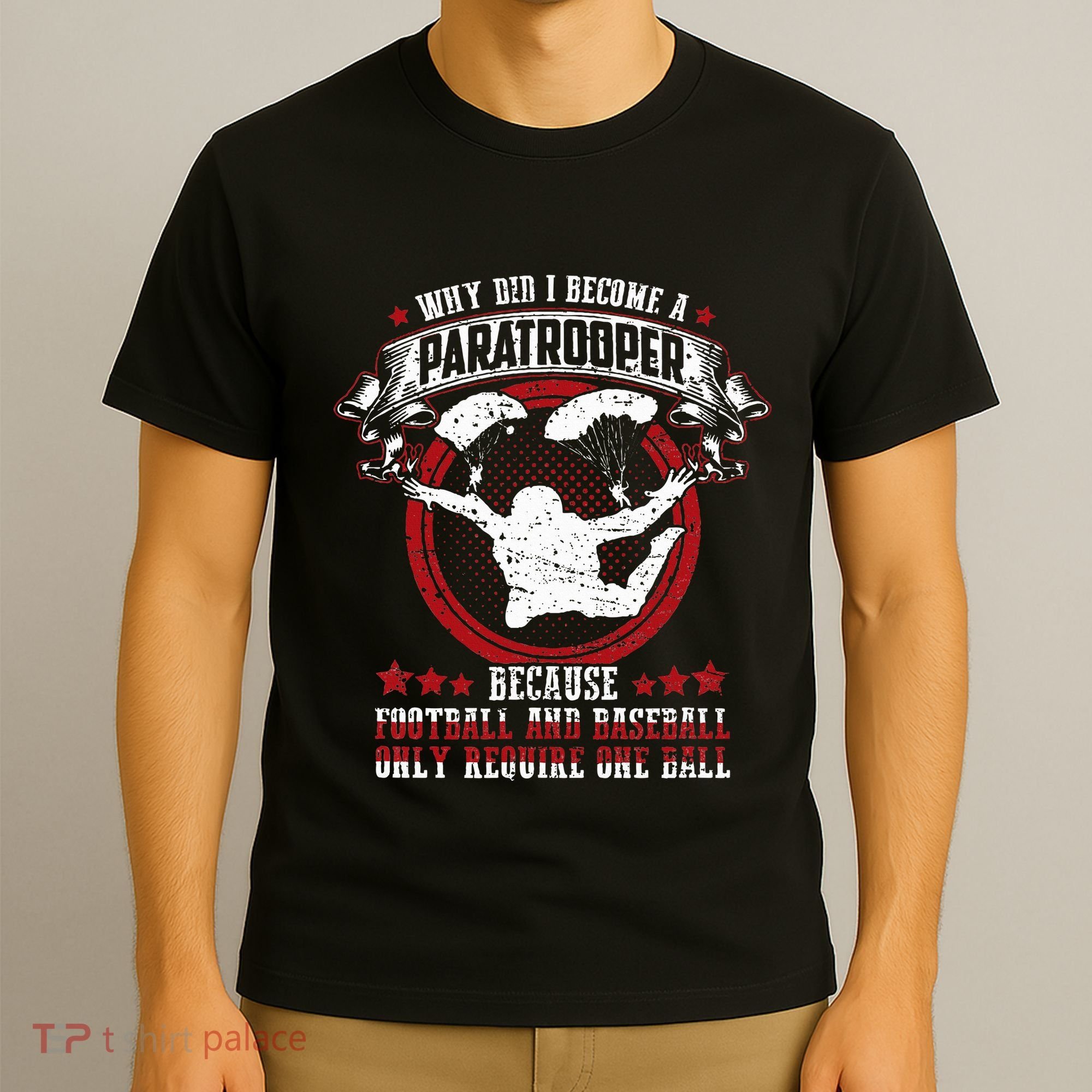 82nd 101st Airborne Paratrooper Military T-Shirt