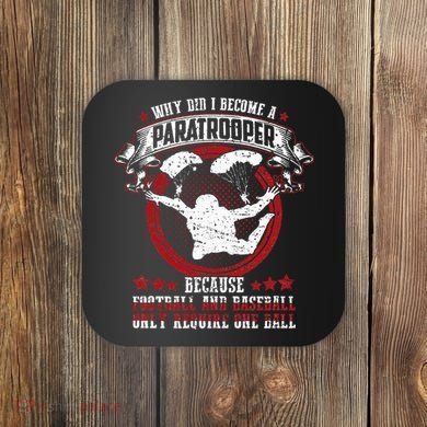 82nd 101st Airborne Paratrooper Military Coaster