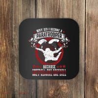 82nd 101st Airborne Paratrooper Military Coaster thumb 0