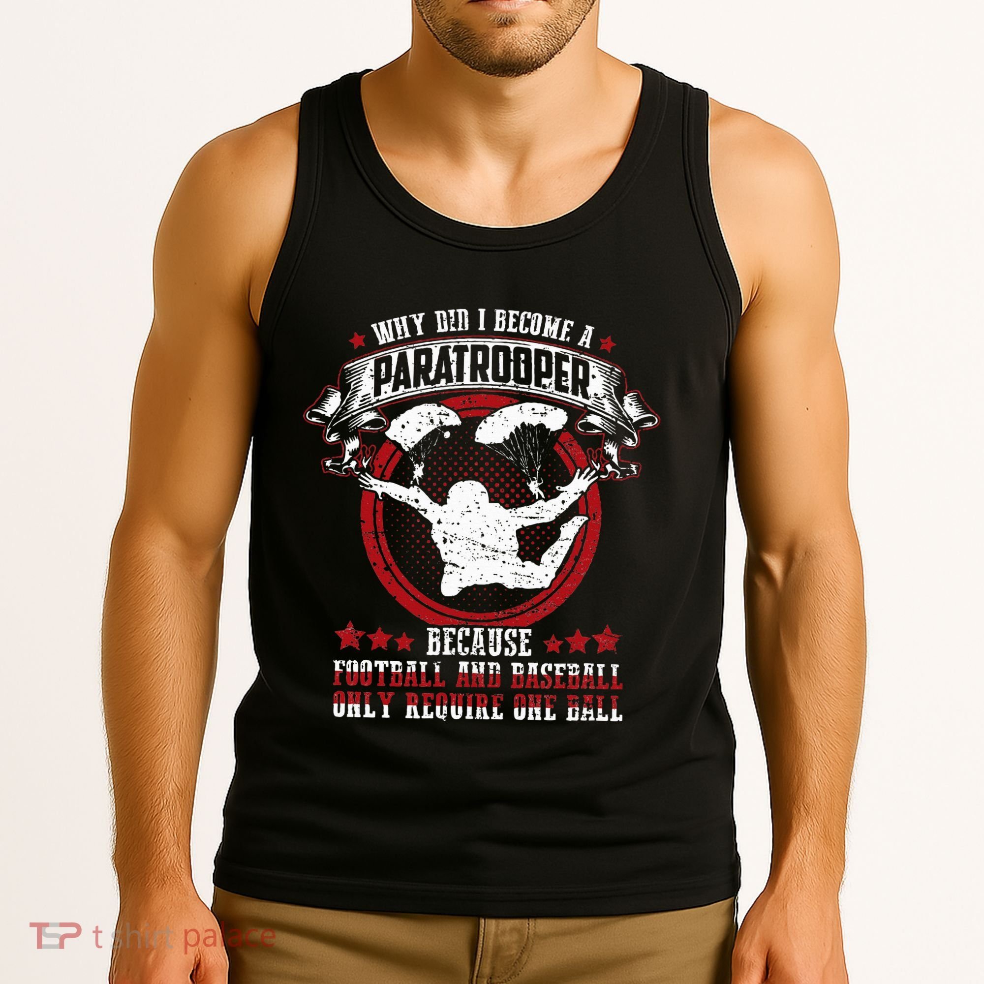 82nd 101st Airborne Paratrooper Military Tank Top